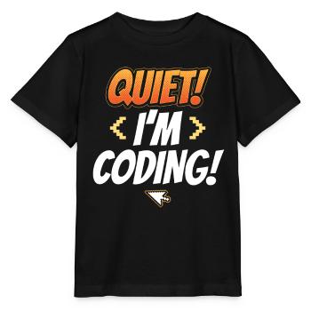 Programmation Silent I Programmation Codeur Programmation - T-shirt bio MINI CREATOR Stanley/Stella Enfant - noir - Devant - Mikhail (115cm)
