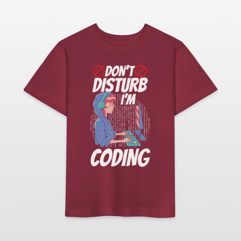 Stören Sie Nicht: Ich Programmiere Coding Coder Stanley/Stella Kinder T-Shirt MINI CREATOR 