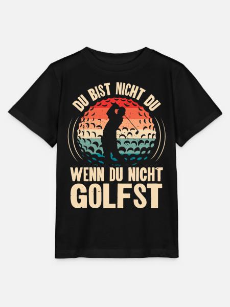 Golf Golfer - Stanley/Stella Kinder T-Shirt MINI CREATOR - Schwarz