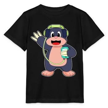 Mole Headphones Musique - T-shirt bio MINI CREATOR Stanley/Stella Enfant - noir - Devant - Mikhail (115cm)