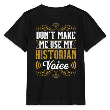 Mon historien Histoire Histoire Profession - T-shirt bio MINI CREATOR Stanley/Stella Enfant - noir - Devant - Mikhail (115cm)