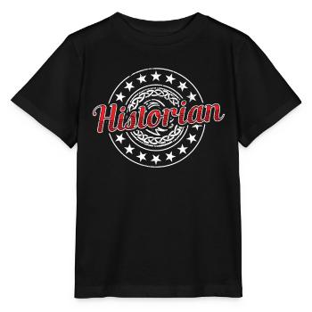 Historien Histoire Professeur d’histoire - T-shirt bio MINI CREATOR Stanley/Stella Enfant - noir - Devant - Mikhail (115cm)