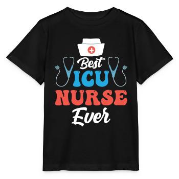 Best Intensive Care Nurse Ever - Stanley/Stella MINI CREATOR Kids’ T-Shirt - black - Front - Mikhail (115cm)