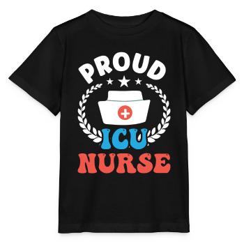 Proud Intensive Care Nurse - Stanley/Stella MINI CREATOR Kids’ T-Shirt - black - Front - Mikhail (115cm)