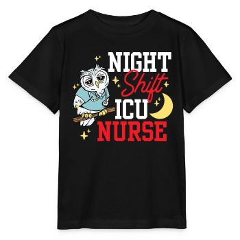 Night Shift Intensive Care Nurse Intensive - Stanley/Stella MINI CREATOR Kids’ T-Shirt - black - Front - Mikhail (115cm)