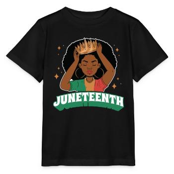 Juneteenth 1865 Black African American Afrika - Stanley/Stella Kinder T-Shirt MINI CREATOR  - Schwarz - Vorne - Mikhail (115cm)