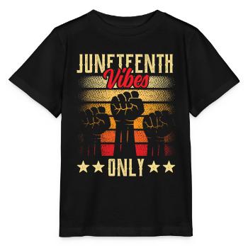 Nur Juneteenth Vibes 1865 African American Black - Stanley/Stella Kinder T-Shirt MINI CREATOR  - Schwarz - Vorne - Mikhail (115cm)