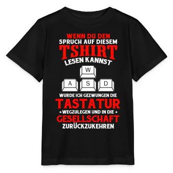 Zocken - Stanley/Stella Kinder T-Shirt MINI CREATOR  - Schwarz - Vorne - Mikhail (115cm)