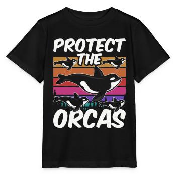 Protéger les orques de mer Orques Protéger - T-shirt bio MINI CREATOR Stanley/Stella Enfant - noir - Devant - Mikhail (115cm)