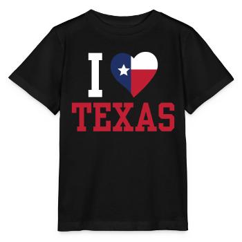 J’adore Texas Texan Pride Dictons texans - T-shirt bio MINI CREATOR Stanley/Stella Enfant - noir - Devant - Mikhail (115cm)