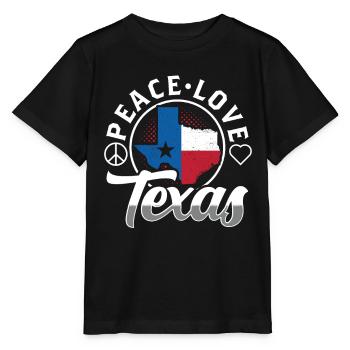 Peace Love Texas Pride Texan Texan - T-shirt bio MINI CREATOR Stanley/Stella Enfant - noir - Devant - Mikhail (115cm)
