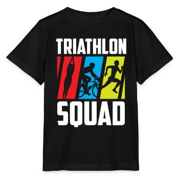 Triathlon Team Triathlete Triathlons Triathlete - Stanley/Stella MINI CREATOR Kids’ T-Shirt - black - Front - Mikhail (115cm)