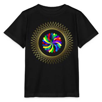 Graphique - motif graphique - motif géométrique - T-shirt bio MINI CREATOR Stanley/Stella Enfant - noir - Devant - Mikhail (115cm)