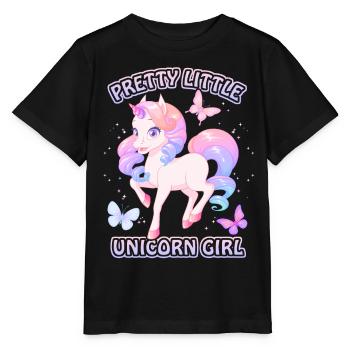 Licorne Fille, Licorne Kawaii, Jolie Fille - T-shirt bio MINI CREATOR Stanley/Stella Enfant - noir - Devant - Mikhail (115cm)