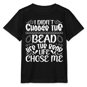 Je n’ai pas choisi la vie de perle la perle - T-shirt bio MINI CREATOR Stanley/Stella Enfant - noir - Devant - Mikhail (115cm)