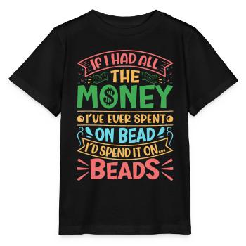 Beading Designs for Beader. - Stanley/Stella MINI CREATOR Kids’ T-Shirt - black - Front - Mikhail (115cm)