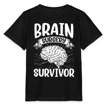 Chirurgie cérébrale Survivant d’une chirurgie cérébrale - T-shirt bio MINI CREATOR Stanley/Stella Enfant - noir - Devant - Mikhail (115cm)