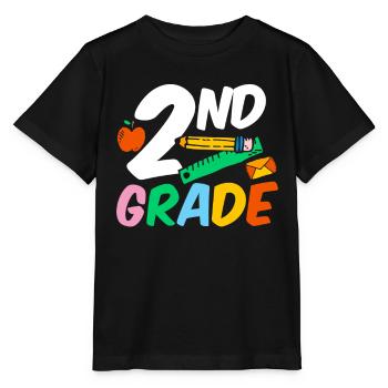 Zweite Klasse Zweitklässler Lehrer Schüler Schule - Stanley/Stella Kinder T-Shirt MINI CREATOR  - Schwarz - Vorne - Mikhail (115cm)