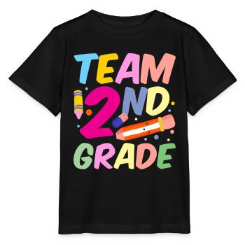 Team Zweite Klasse Lehrer Zweitklässler Schule - Stanley/Stella Kinder T-Shirt MINI CREATOR  - Schwarz - Vorne - Mikhail (115cm)