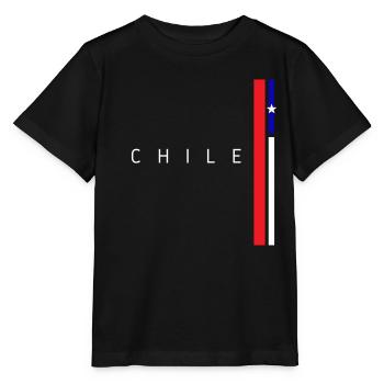 Flagge von Chile - Stanley/Stella Kinder T-Shirt MINI CREATOR  - Schwarz - Vorne - Mikhail (115cm)