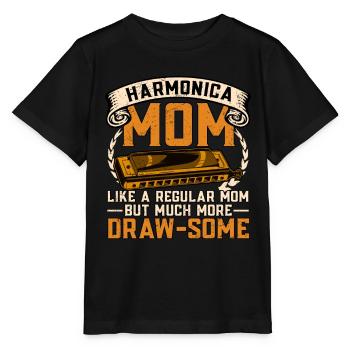 Mundharmonika Mundharmonikaspielerin - Stanley/Stella Kinder T-Shirt MINI CREATOR  - Schwarz - Vorne - Mikhail (115cm)