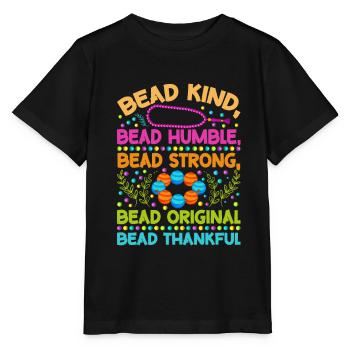 Beading Designs for Beader - Stanley/Stella MINI CREATOR Kids’ T-Shirt - black - Front - Mikhail (115cm)