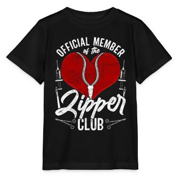 Chirurgie cardiaque Membre officiel du Zipper Club - T-shirt bio MINI CREATOR Stanley/Stella Enfant - noir - Devant - Mikhail (115cm)