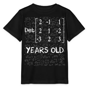 21e anniversaire 21 ans déterminant de matrice - T-shirt bio MINI CREATOR Stanley/Stella Enfant - noir - Devant - Mikhail (115cm)