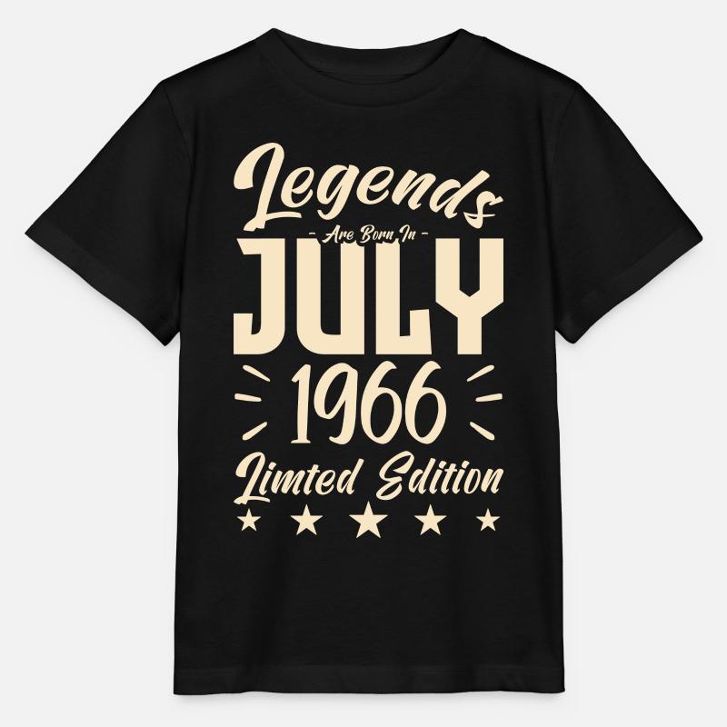 Geboren im Juli 1966. Geburtstagsgeschenk. - Stanley/Stella Kinder T-Shirt MINI CREATOR  - Schwarz