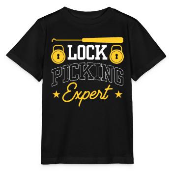 Lockpicking Experte Lock Picking Knacken Schloss - Stanley/Stella Kinder T-Shirt MINI CREATOR  - Schwarz - Vorne - Mikhail (115cm)