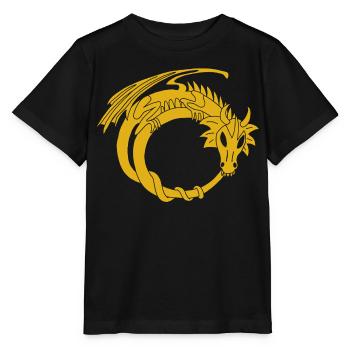 L'anneau du dragon d'or - T-shirt bio MINI CREATOR Stanley/Stella Enfant - noir - Devant - Mikhail (115cm)