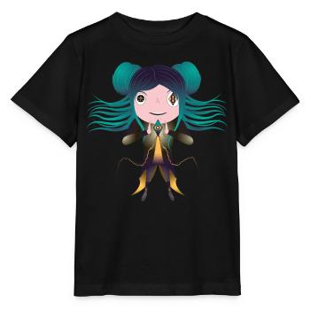 Martha - Stanley/Stella Kinder T-Shirt MINI CREATOR  - Schwarz - Vorne - Mikhail (115cm)