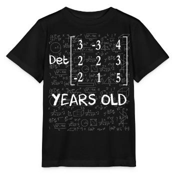 93e anniversaire 93 ans déterminant de matrice - T-shirt bio MINI CREATOR Stanley/Stella Enfant - noir - Devant - Mikhail (115cm)