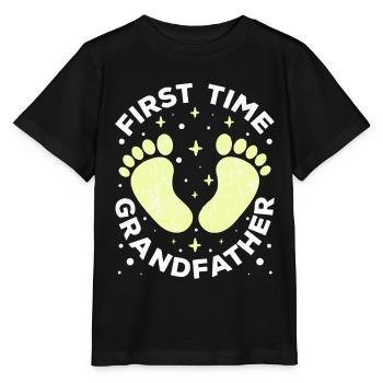 Das Erste Mal Großvater Erstes Mal Großeltern Süß - Stanley/Stella Kinder T-Shirt MINI CREATOR  - Schwarz - Vorne - Mikhail (115cm)