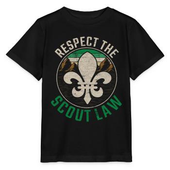 Guide scout Respect scout La loi scoute - T-shirt bio MINI CREATOR Stanley/Stella Enfant - noir - Devant - Mikhail (115cm)