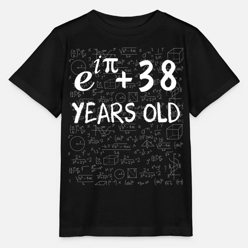 37e anniversaire 37 ans Euler Identité cadeau math - T-shirt bio MINI CREATOR Stanley/Stella Enfant - noir
