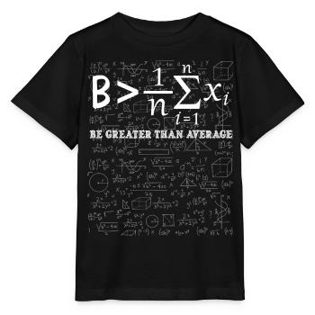 Mathematische Inspiration ist größer als der - Stanley/Stella Kinder T-Shirt MINI CREATOR  - Schwarz - Vorne - Mikhail (115cm)