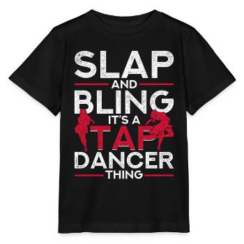 Stepptanz Stepptänzer Stepptänzerin Stepper - Stanley/Stella Kinder T-Shirt MINI CREATOR  - Schwarz - Vorne - Mikhail (115cm)