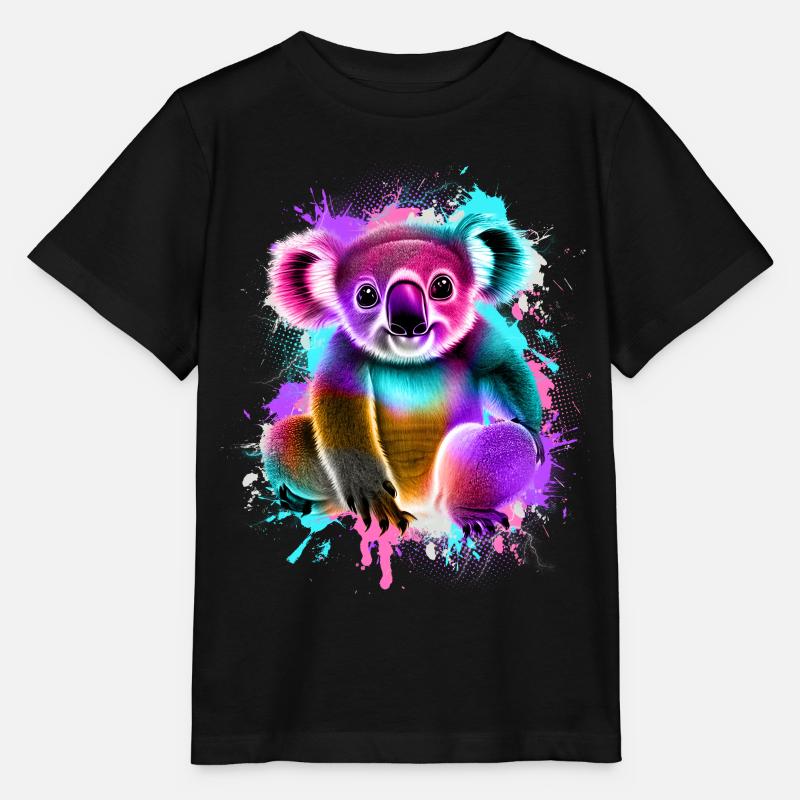 Koala - Stanley/Stella Kinder T-Shirt MINI CREATOR  - Schwarz