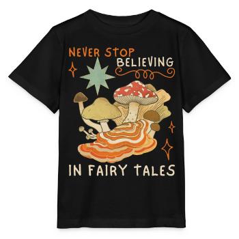 Contes de fées, contes de fées, faecore, champignons, drôle de dicton, - T-shirt bio MINI CREATOR Stanley/Stella Enfant - noir - Devant - Mikhail (115cm)