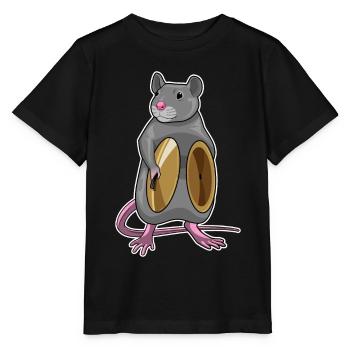 Ratte Musiker Becken Musik - Stanley/Stella Kinder T-Shirt MINI CREATOR  - Schwarz - Vorne - Mikhail (115cm)