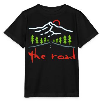 La route - T-shirt bio MINI CREATOR Stanley/Stella Enfant - noir - Devant - Mikhail (115cm)