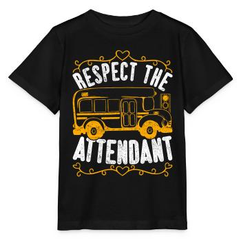 School bus driver School bus attendant - Stanley/Stella MINI CREATOR Kids’ T-Shirt - black - Front - Mikhail (115cm)