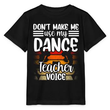 Mon professeur de danse Voix Professeur de danse École de danse - T-shirt bio MINI CREATOR Stanley/Stella Enfant - noir - Devant - Mikhail (115cm)