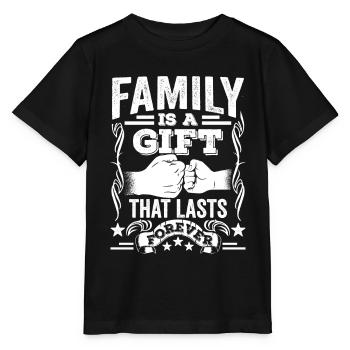 Familie Ist Ein Geschenk Das Ewig Währt Verwandte - Stanley/Stella Kinder T-Shirt MINI CREATOR  - Schwarz - Vorne - Mikhail (115cm)