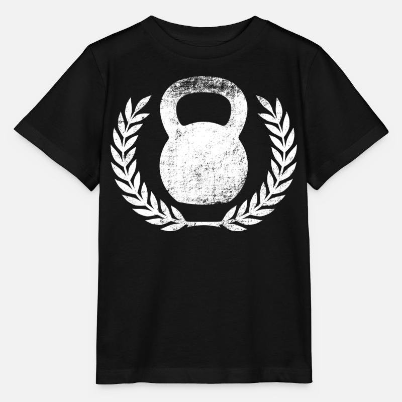 Kettlebell - T-shirt bio MINI CREATOR Stanley/Stella Enfant - noir