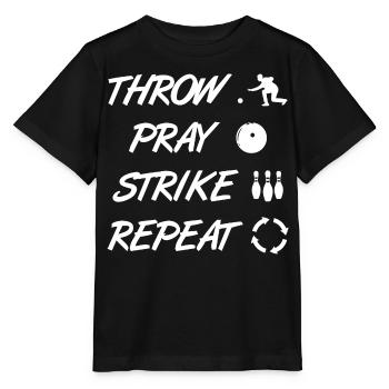 Funny bowler - Stanley/Stella MINI CREATOR Kids’ T-Shirt - black - Front - Mikhail (115cm)