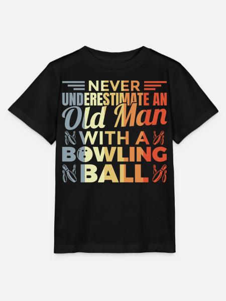 Alter Bowlingspieler - Stanley/Stella Kinder T-Shirt MINI CREATOR - Schwarz