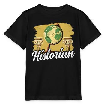 Historian History Teacher History History - Stanley/Stella MINI CREATOR Kids’ T-Shirt - black - Front - Mikhail (115cm)
