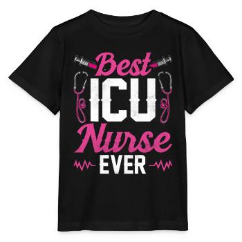 Best Intensive Care Nurse Ever - Stanley/Stella MINI CREATOR Kids’ T-Shirt - black - Front - Mikhail (115cm)